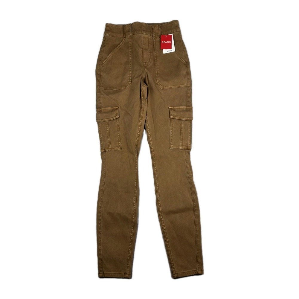 SPANX Brown Ankle Cargo Pants